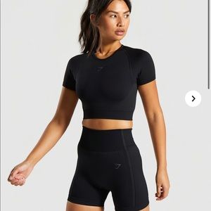 Gymshark flex black marl set